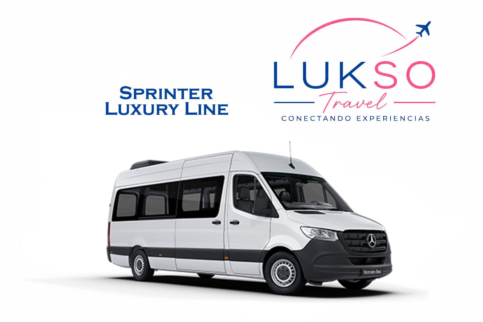 Sprinter de lujo para traslado desde el aeropuerto — hasta 16 pasajeros | Lukso Travel
